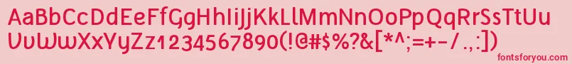 TelluralAlt Font – Red Fonts on Pink Background