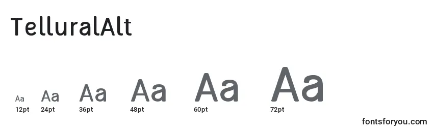 TelluralAlt Font Sizes