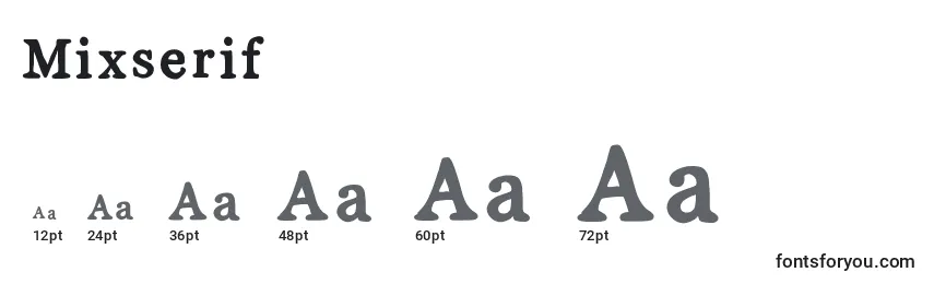 Mixserif Font Sizes