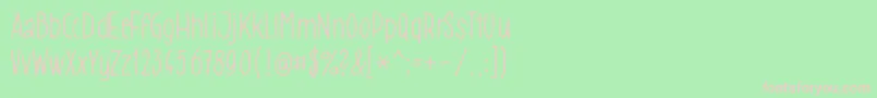 Gomez009 Font – Pink Fonts on Green Background