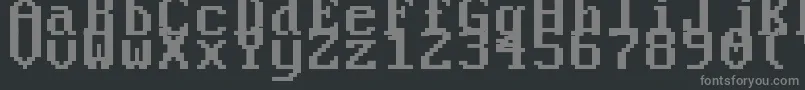 フォントPerfectDosVga437 – 黒い背景に灰色の文字