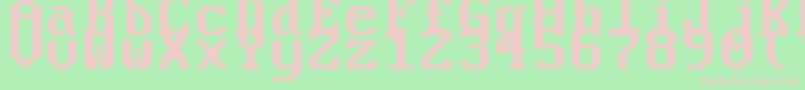 PerfectDosVga437 Font – Pink Fonts on Green Background