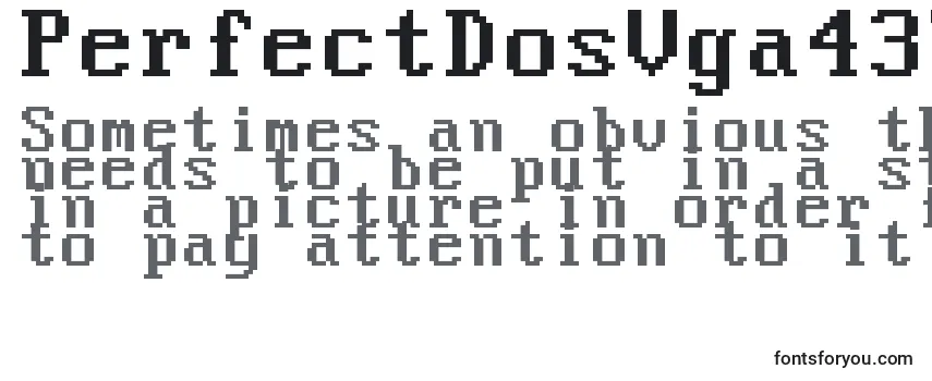 Review of the PerfectDosVga437 Font