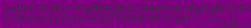 LinotypeCentennialLt55Roman Font – Black Fonts on Purple Background