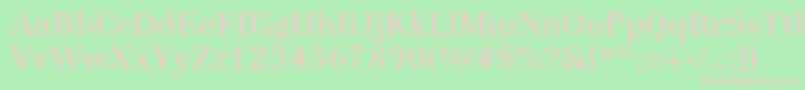 LinotypeCentennialLt55Roman Font – Pink Fonts on Green Background