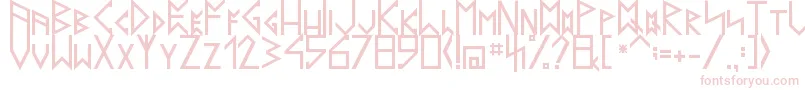 フォントLatinRunesV20 – ピンクのフォント