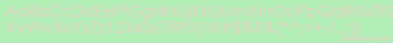 Ft53 Font – Pink Fonts on Green Background