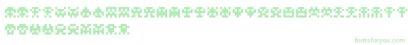 ScumskullzRegular-Schriftart – Grüne Schriften auf weißem Hintergrund