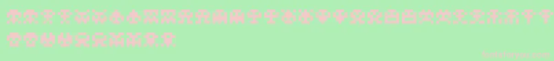 ScumskullzRegular Font – Pink Fonts on Green Background