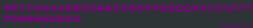 ScumskullzRegular Font – Purple Fonts on Black Background