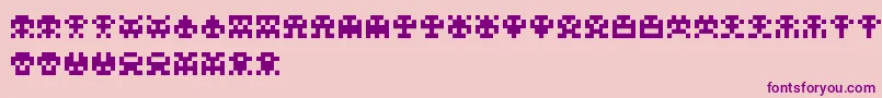 ScumskullzRegular Font – Purple Fonts on Pink Background