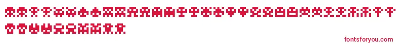 ScumskullzRegular Font – Red Fonts on White Background