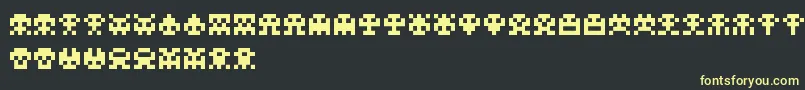 ScumskullzRegular Font – Yellow Fonts on Black Background