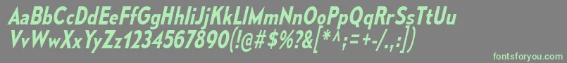 MesmerizeScSbIt Font – Green Fonts on Gray Background