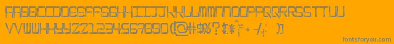 EpicenterDisco Font – Gray Fonts on Orange Background