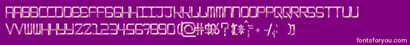 EpicenterDisco Font – Pink Fonts on Purple Background