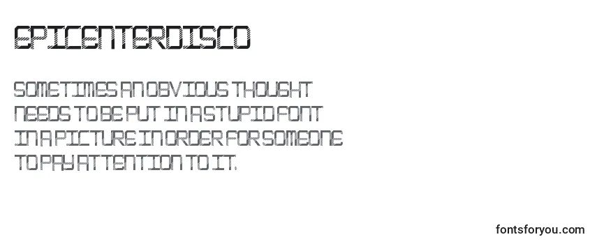 EpicenterDisco Font