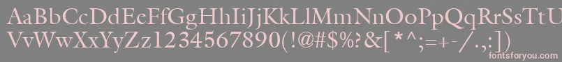 AggalleonRoman Font – Pink Fonts on Gray Background