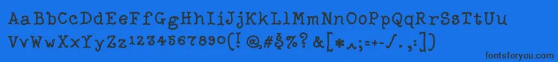 Righter Font – Black Fonts on Blue Background