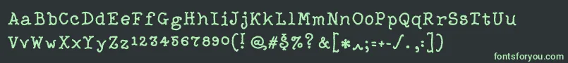 Шрифт Righter – зелёные шрифты на чёрном фоне