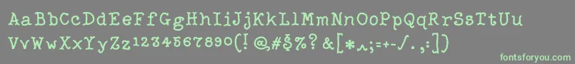 Righter-fontti – vihreät fontit harmaalla taustalla