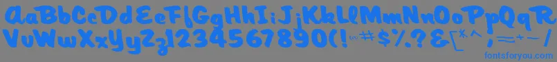 ArtisRegularTtnorm Font – Blue Fonts on Gray Background