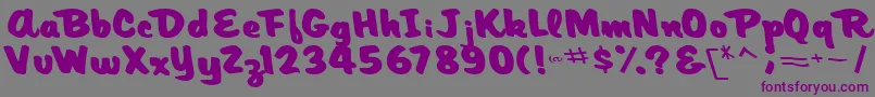 ArtisRegularTtnorm Font – Purple Fonts on Gray Background