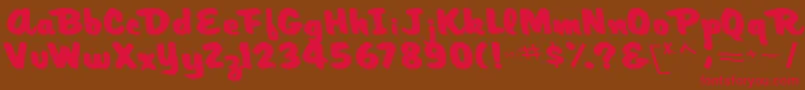 ArtisRegularTtnorm Font – Red Fonts on Brown Background