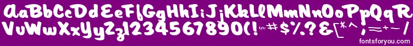 ArtisRegularTtnorm Font – White Fonts on Purple Background