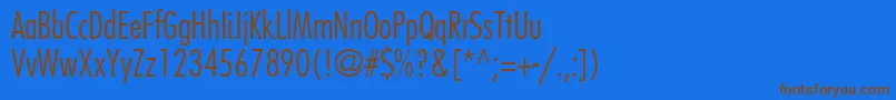 Fujiyamalight Font – Brown Fonts on Blue Background