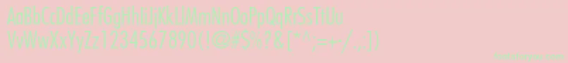 Fujiyamalight Font – Green Fonts on Pink Background