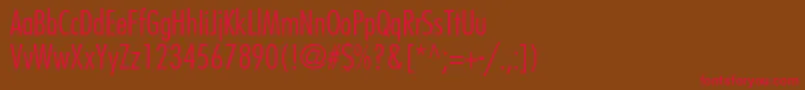 Fujiyamalight Font – Red Fonts on Brown Background