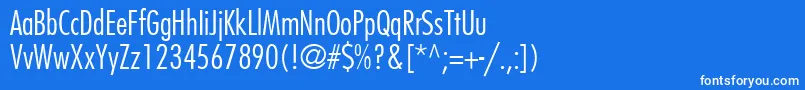 Fujiyamalight Font – White Fonts on Blue Background