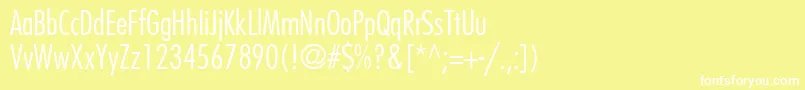 Fujiyamalight Font – White Fonts on Yellow Background
