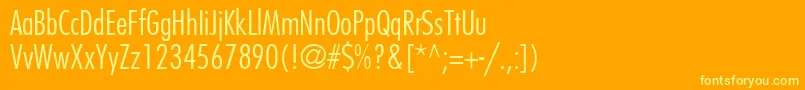 Fujiyamalight Font – Yellow Fonts on Orange Background
