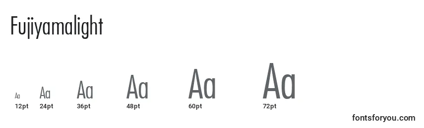 Fujiyamalight Font Sizes