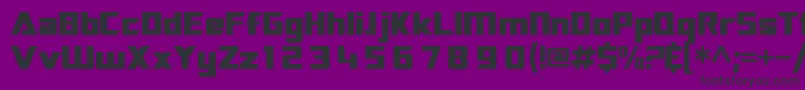 Sftransrobotics Font – Black Fonts on Purple Background