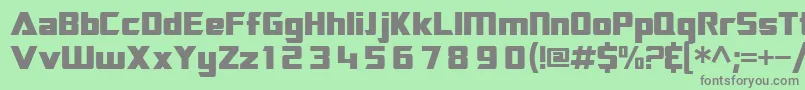 Sftransrobotics Font – Gray Fonts on Green Background