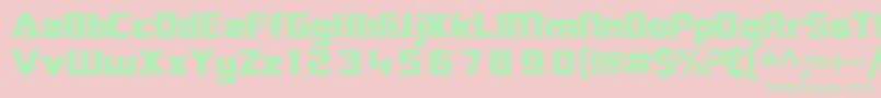 Sftransrobotics Font – Green Fonts on Pink Background