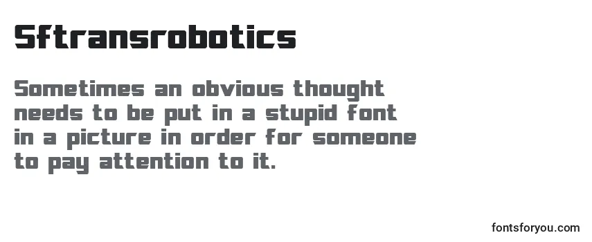 Sftransrobotics Font