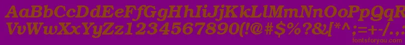 Bookman ffy Font – Brown Fonts on Purple Background