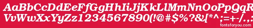 Bookman ffy Font – White Fonts on Red Background