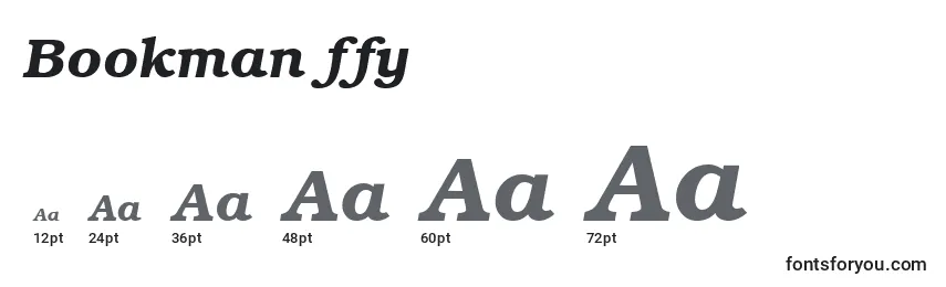 Bookman ffy Font Sizes