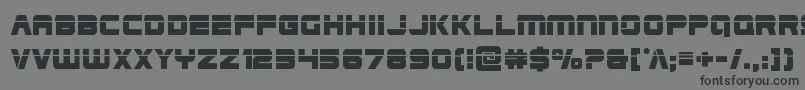 Edgeracerlaser2-Schriftart – Schwarze Schriften auf grauem Hintergrund