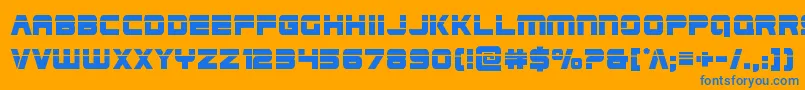 Edgeracerlaser2 Font – Blue Fonts on Orange Background