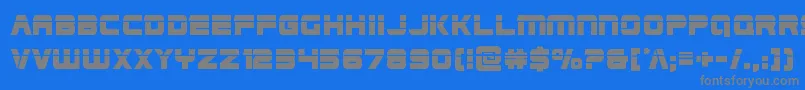 Edgeracerlaser2 Font – Gray Fonts on Blue Background