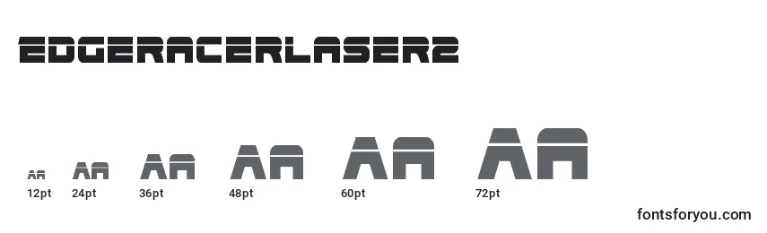 Размеры шрифта Edgeracerlaser2