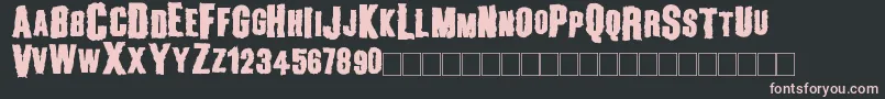 2peasBillboard Font – Pink Fonts on Black Background