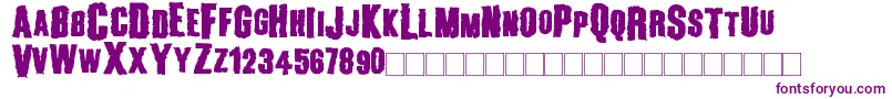2peasBillboard Font – Purple Fonts on White Background
