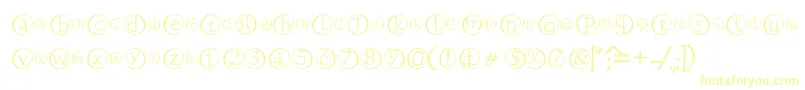 Weitere Informationen zur FabChiocciole-Schriftart FabChiocciole-Schriftart – Gelbe Schriften